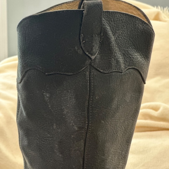 Women’s frye boots Carson lug riding size 9 distressed black - Picture 4 of 6